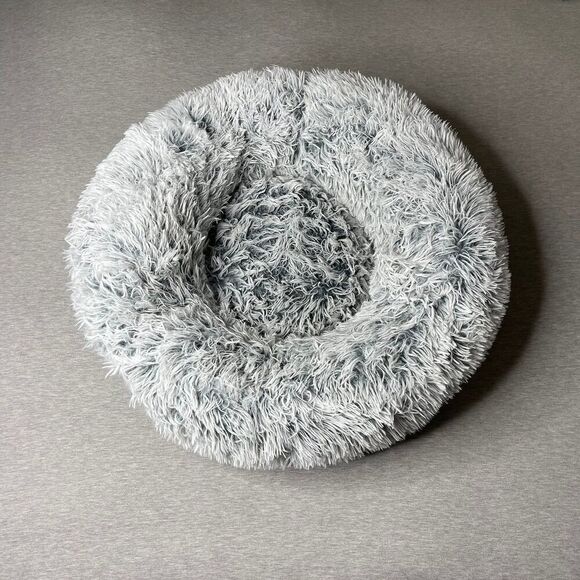 Western Home 24'' Donut Faux Fur Plush Pet Bed - Picture 1 of 9